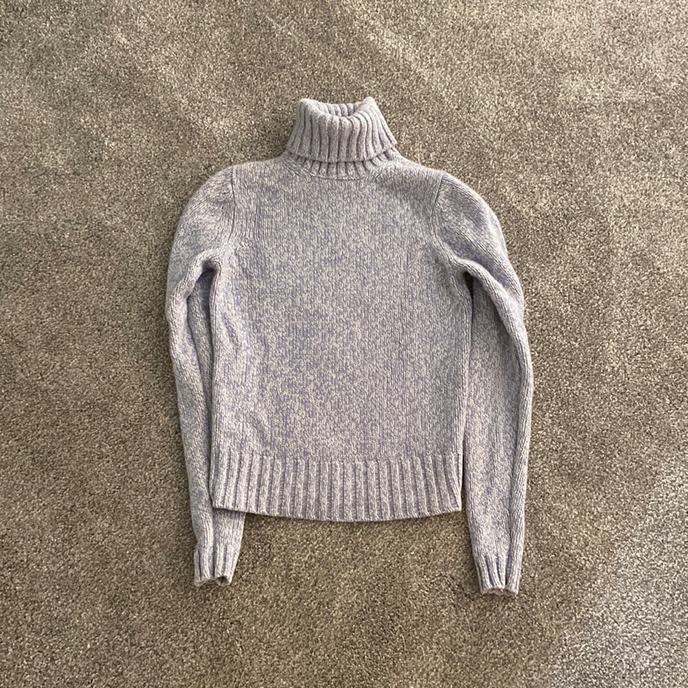 Ann taylor cashmere sweater in a heathered blue